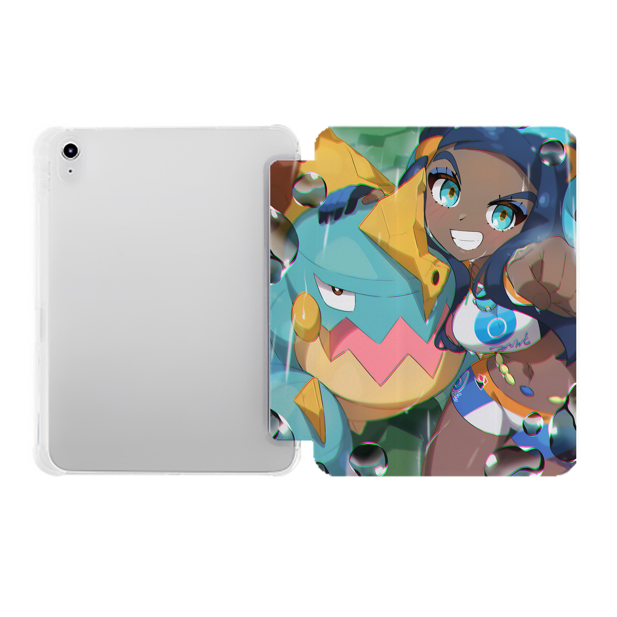 （画像用） ポケットモンスター Pokémon IPad ケース ペン収納付き 三つ折りスタンド PUレザー×シリコン 対応機種9.5/10.5/10.9インチ